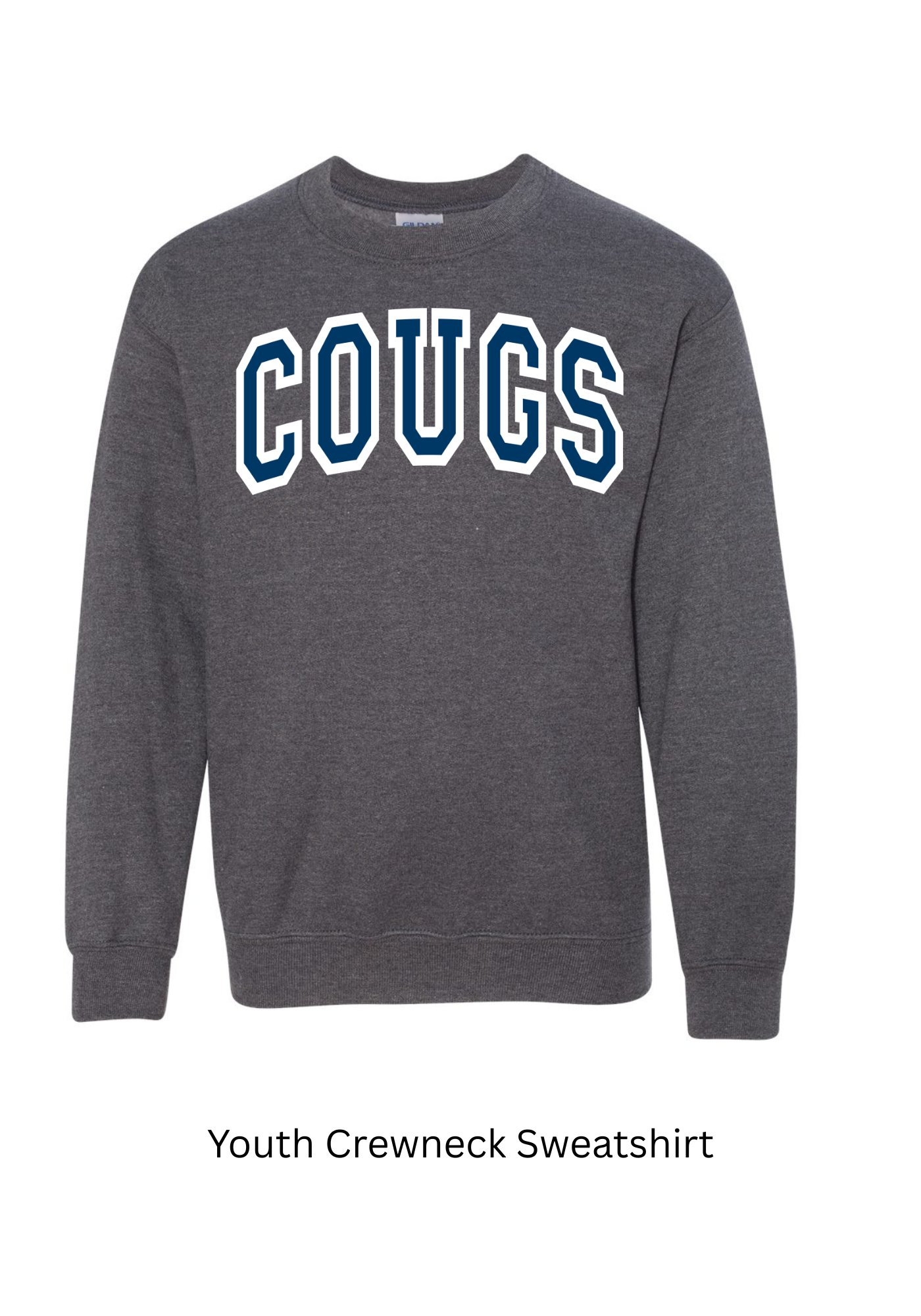 The New School Cougs Gildan Youth Sweatshirt