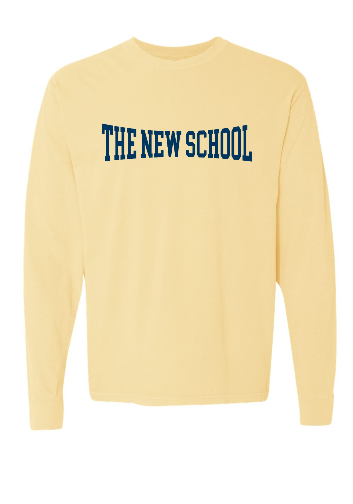 The New School Collegiate Comfort Colors Long Sleeve