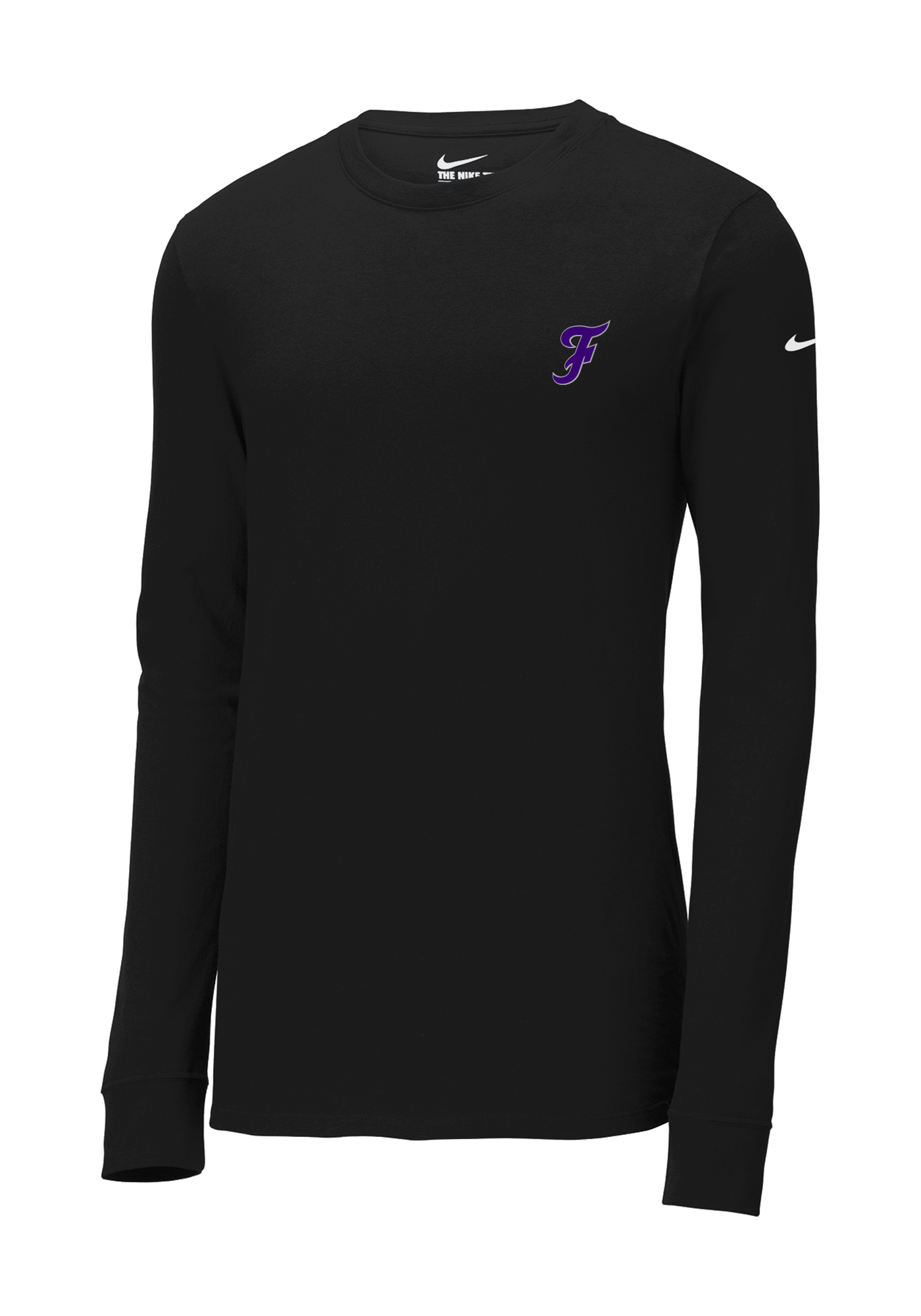 Left Chest F Nike Performance Long Sleeve - Purple/Grey Logo