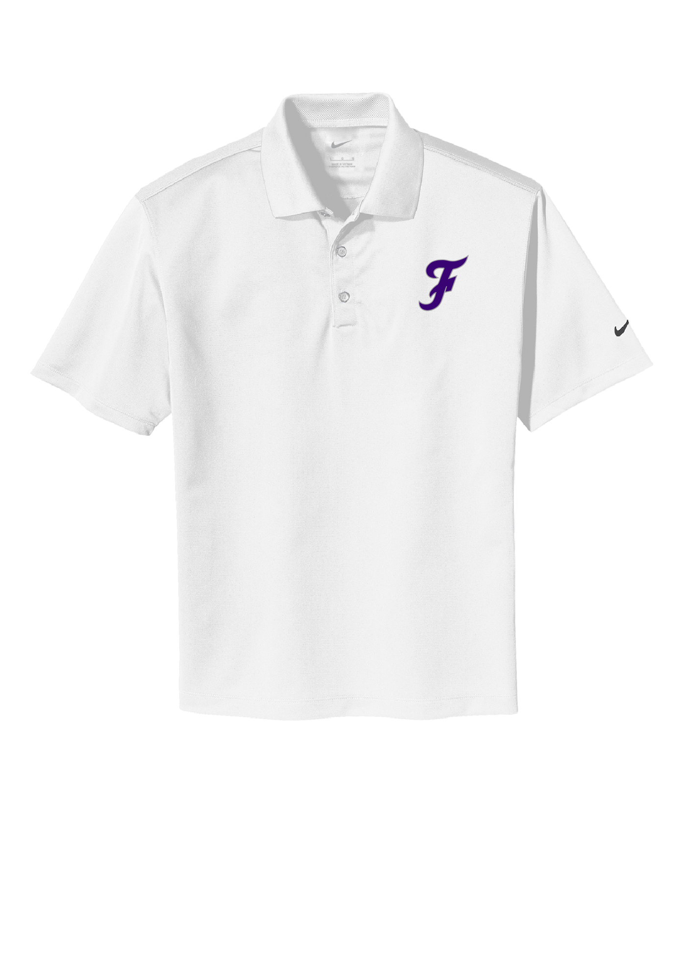 'F' Nike Polo - Purple/grey Logo