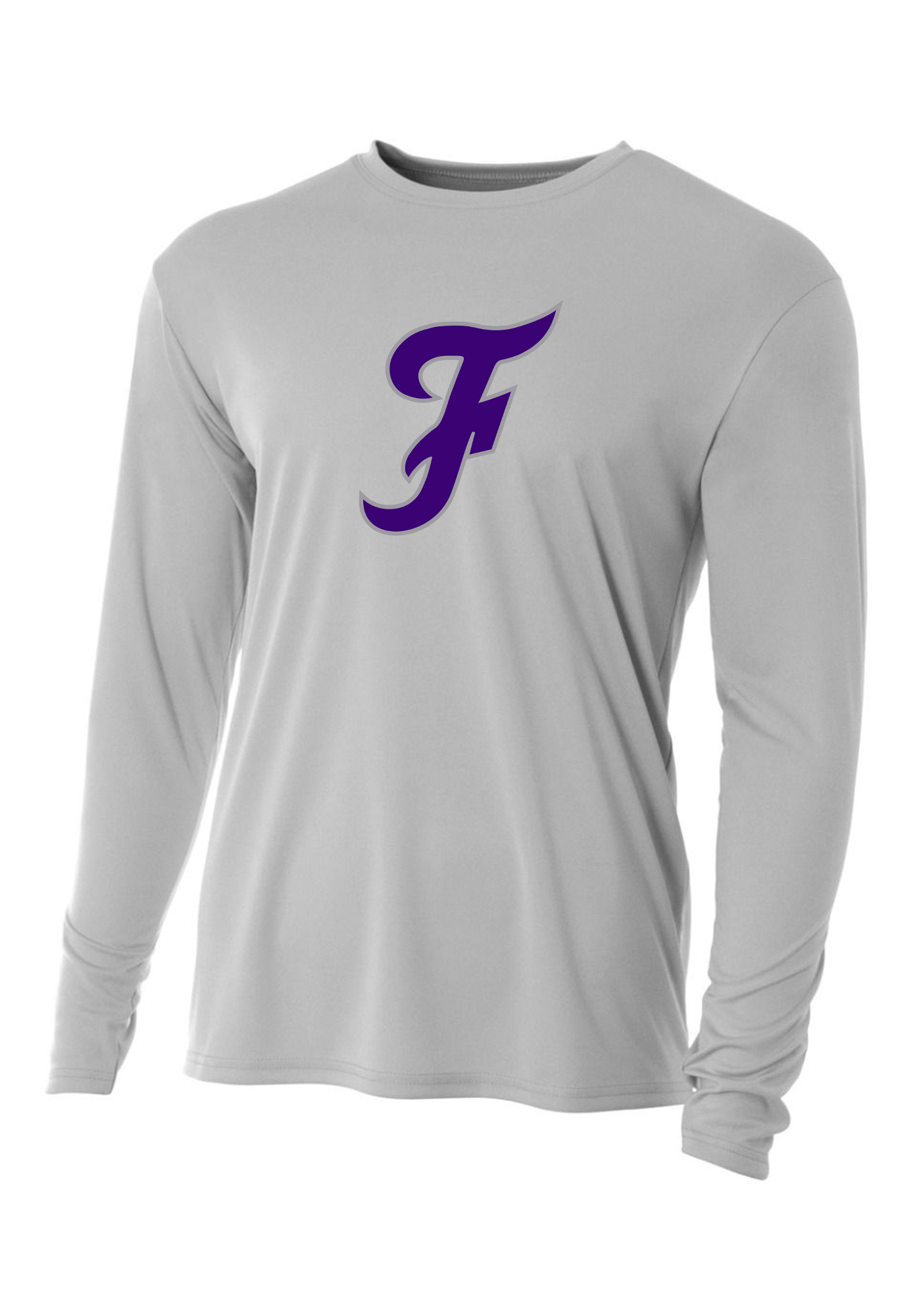 'F' Performance Long Sleeve Purple/Grey Logo