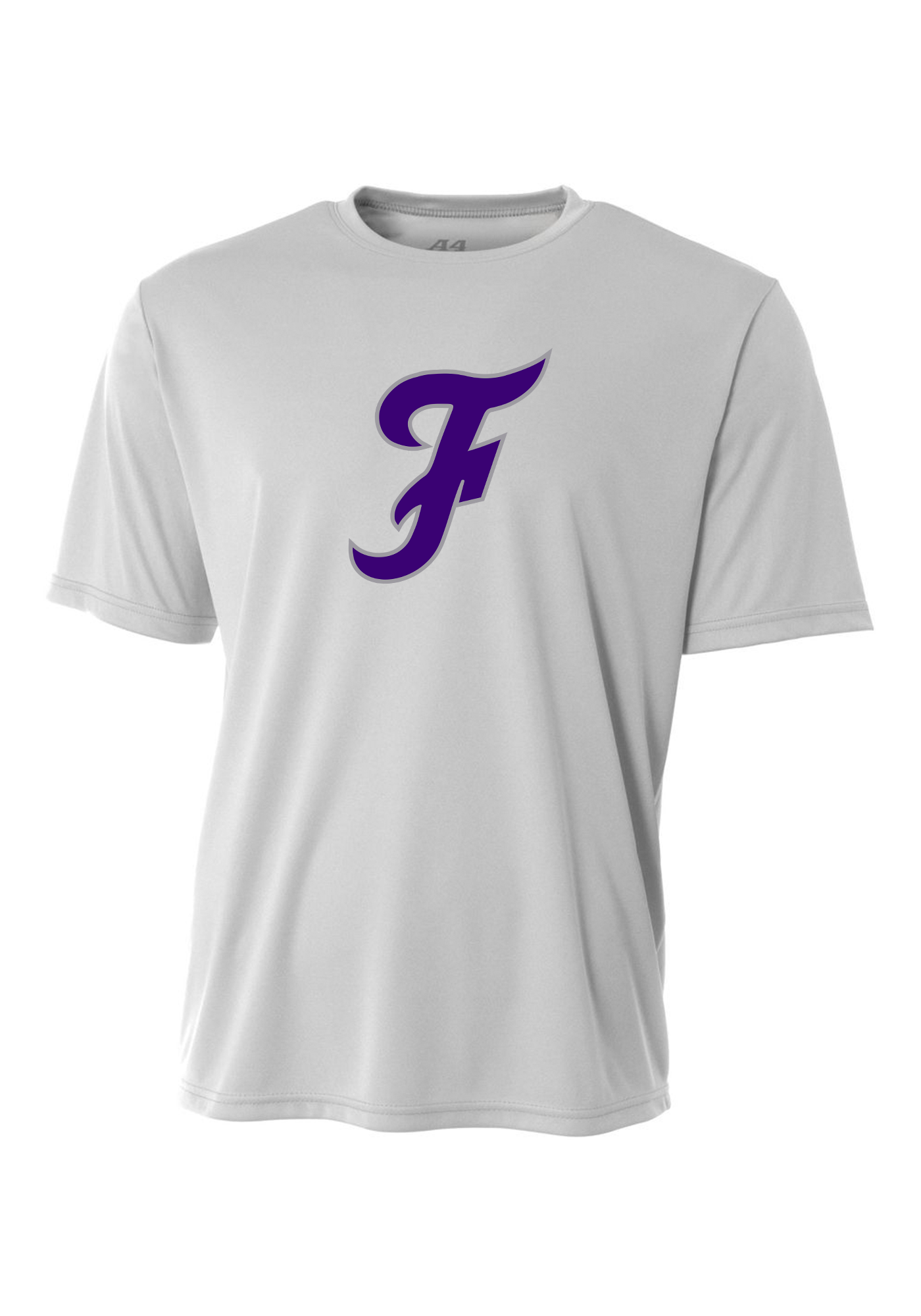 'F' Performance Short Sleeve - Purple/Grey Logo