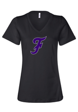 Load image into Gallery viewer, &#39;F&#39; V-Neck - Purple/Grey Logo

