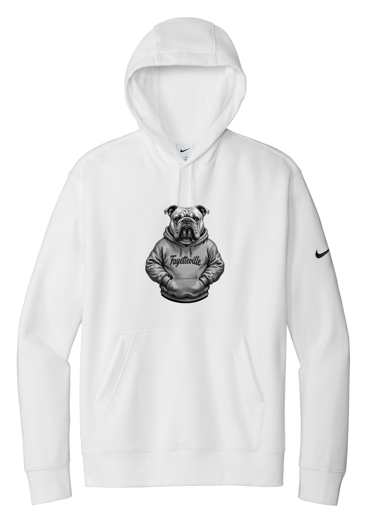 Bulldog Cartoon Nike Hoodie
