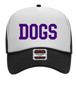 Load image into Gallery viewer, Dogs Trucker Hat - Purple Logo
