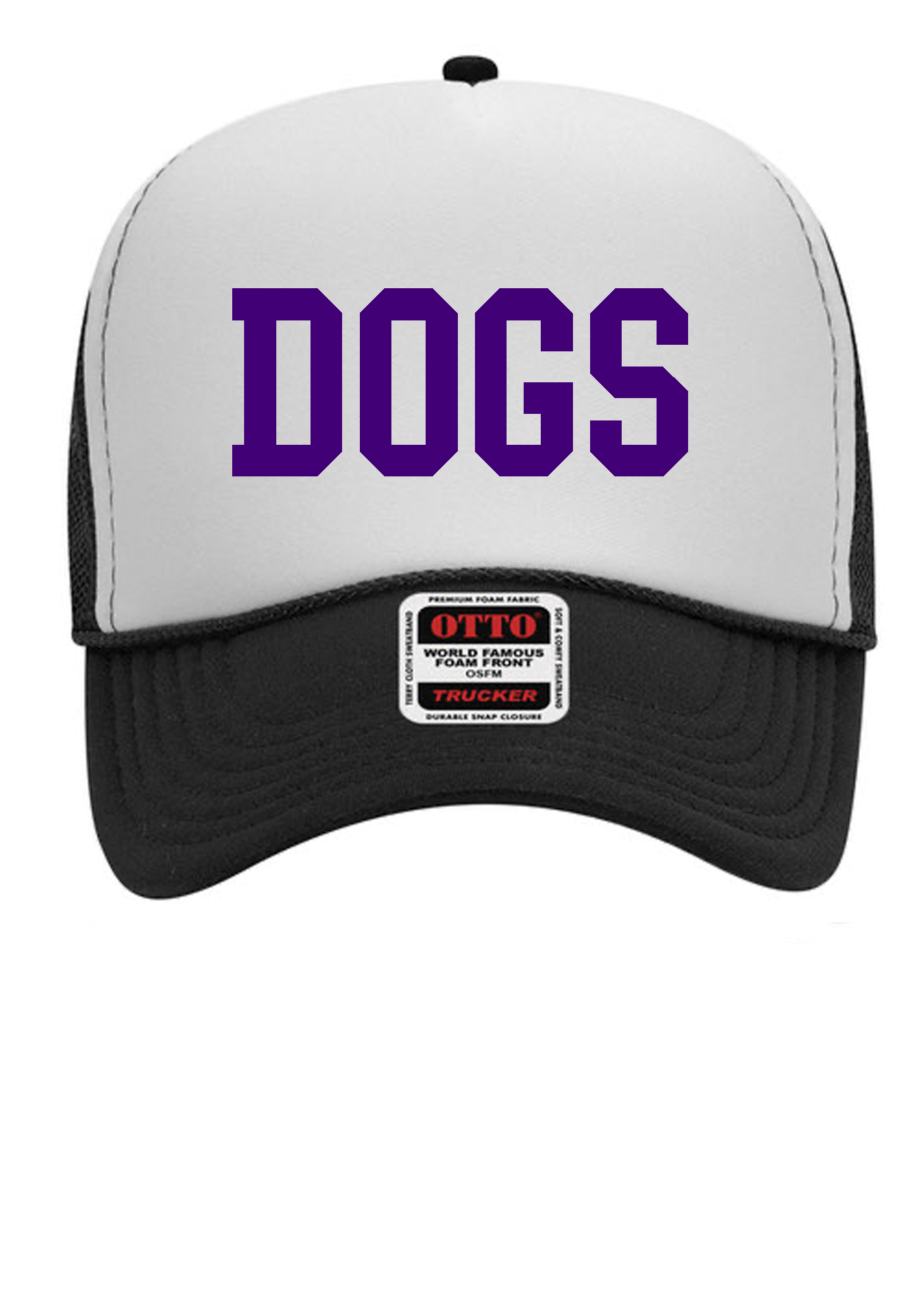 Dogs Trucker Hat - Purple Logo
