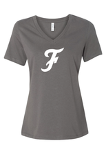 Load image into Gallery viewer, &#39;F&#39; V-Neck - White Logo
