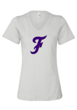 Load image into Gallery viewer, &#39;F&#39; V-Neck - Purple/Grey Logo
