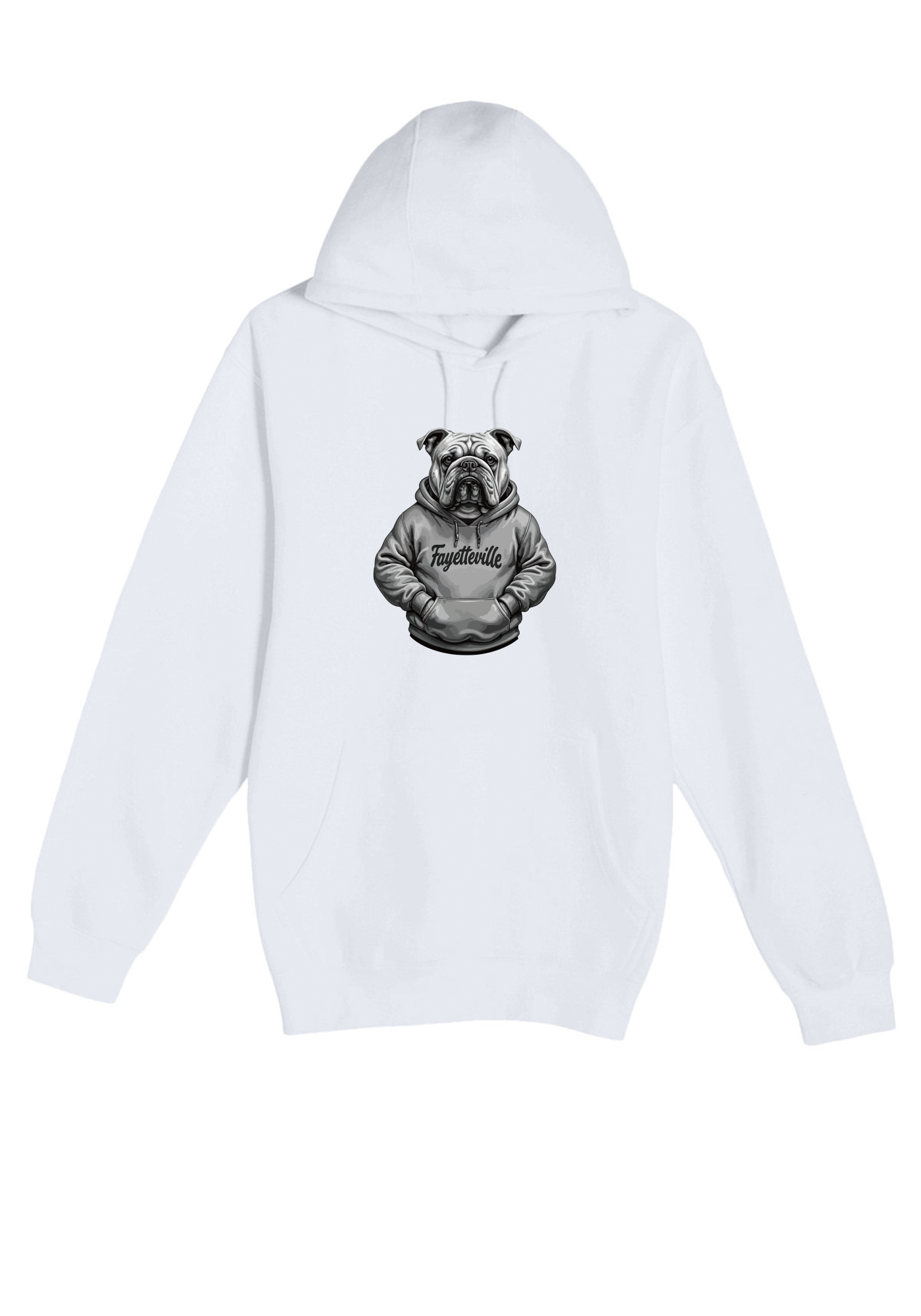 Bulldog Cartoon Lane Seven Hoodie